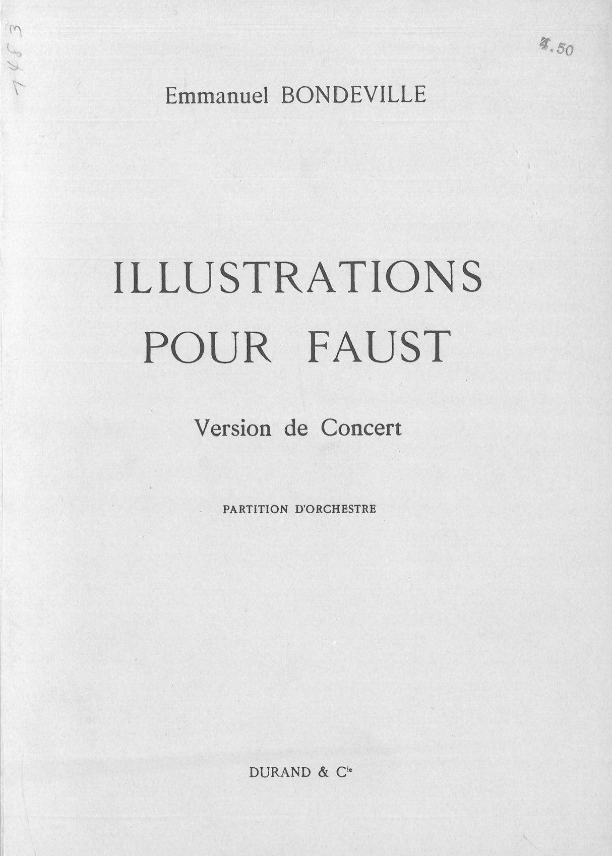 Bondeville: Illustrations pour Faust
