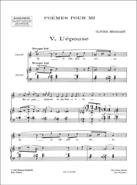 Messiaen: Poèmes pour Mi - Volume 2