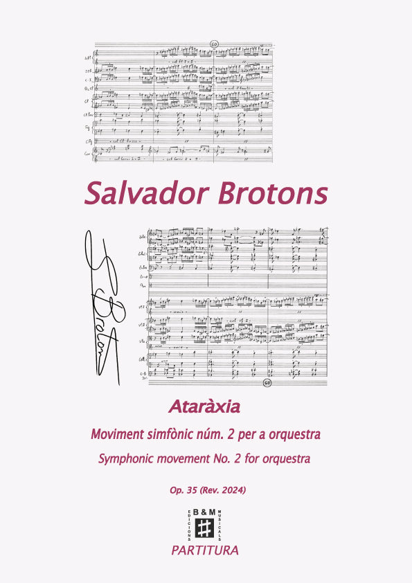 Brotons: 2nd Movement from Ataràxia, Op. 35