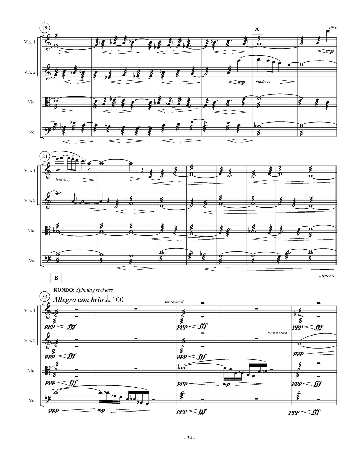 Dillon: String Quartet No. 4