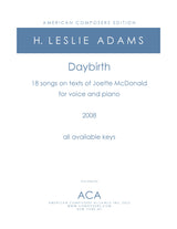 H.L. Adams: Daybirth