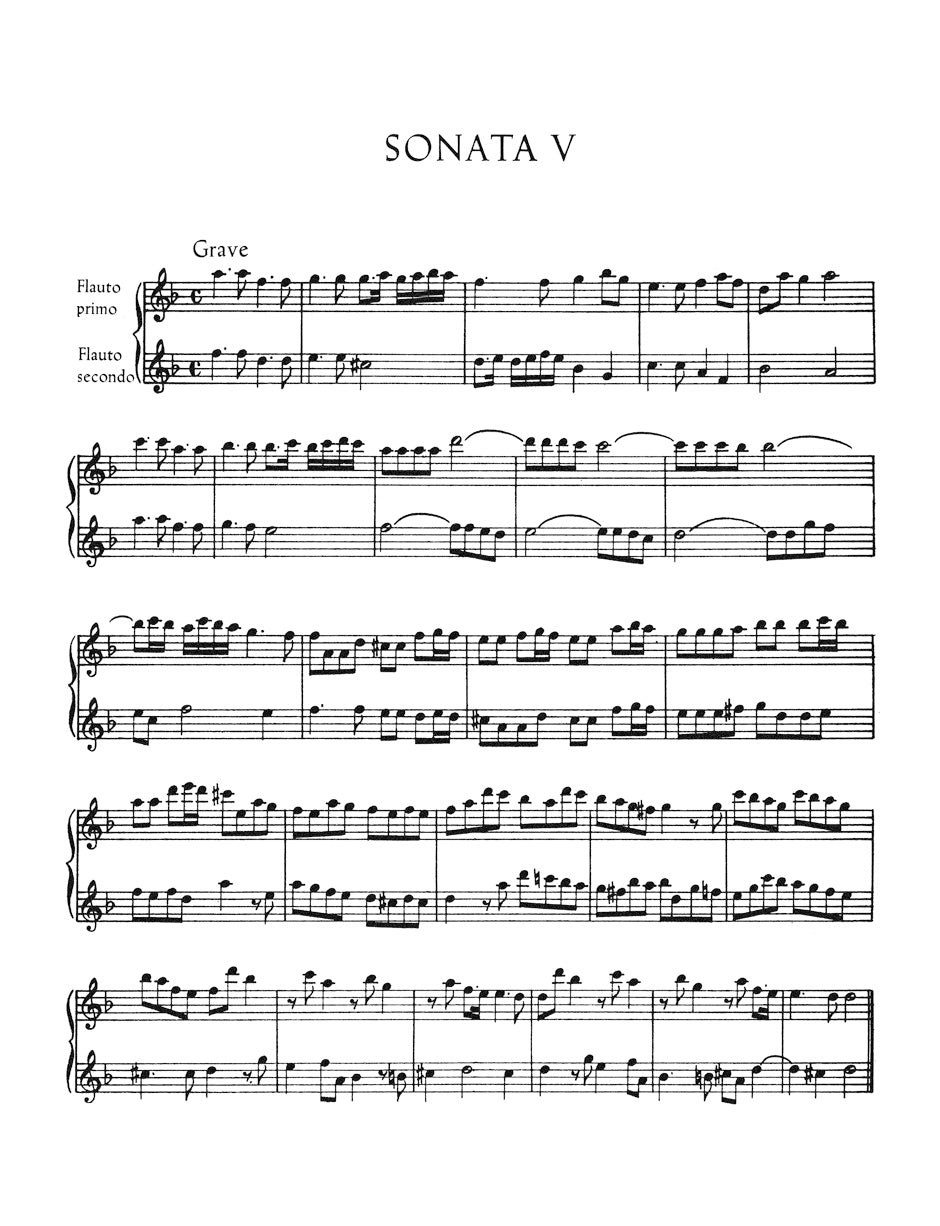 Croft: 6 Sonatas for Two Melody Instruments