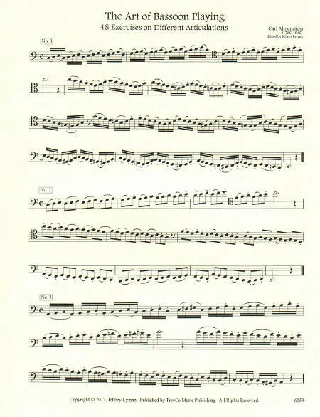 Almenräder: 48 Exercises on Different Articulations