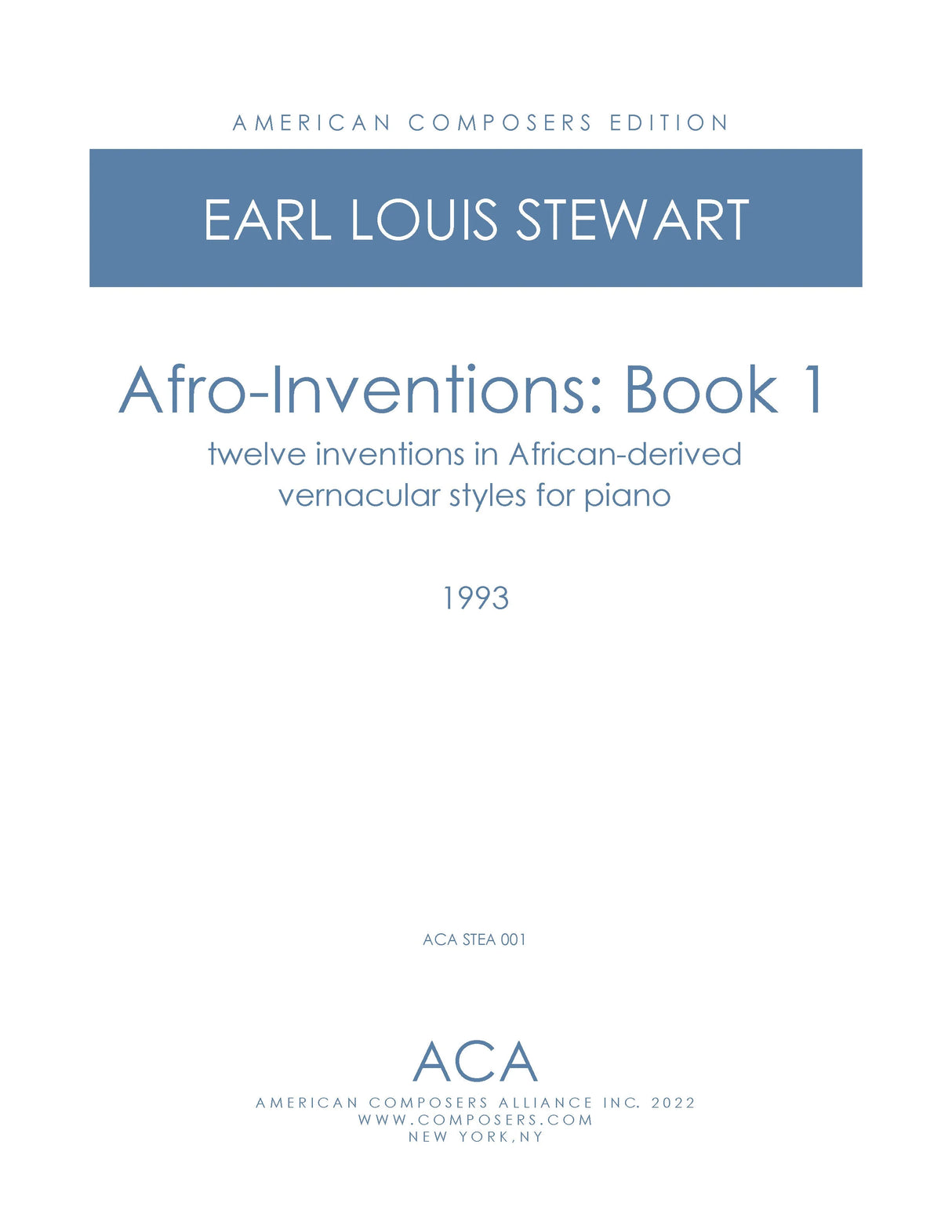 Stewart: Afro-Inventions - Book 1