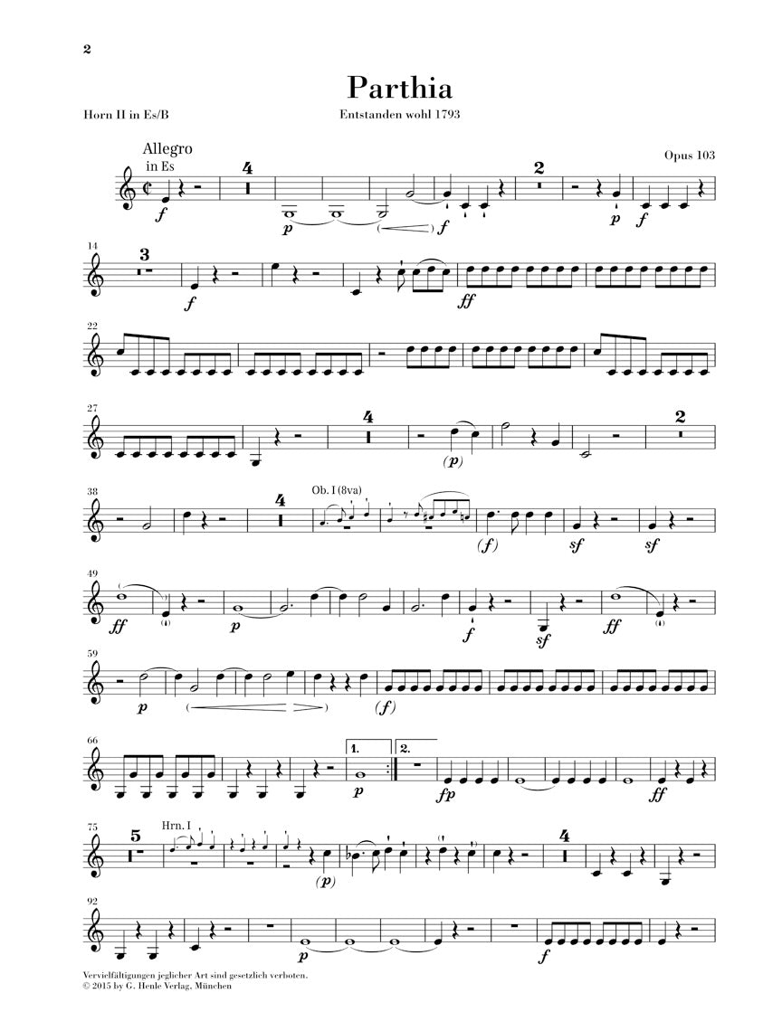 Beethoven: Parthia, Op. 103 and Rondo, WoO 25