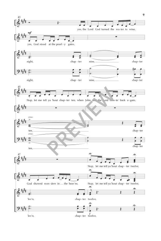 My God Is a Rock (arr. for SATB choir)