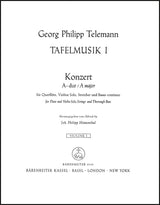 Telemann: Concerto for Flute, Violin, Cello, Strings and Basso continuo in A Major, TWV 53:A2