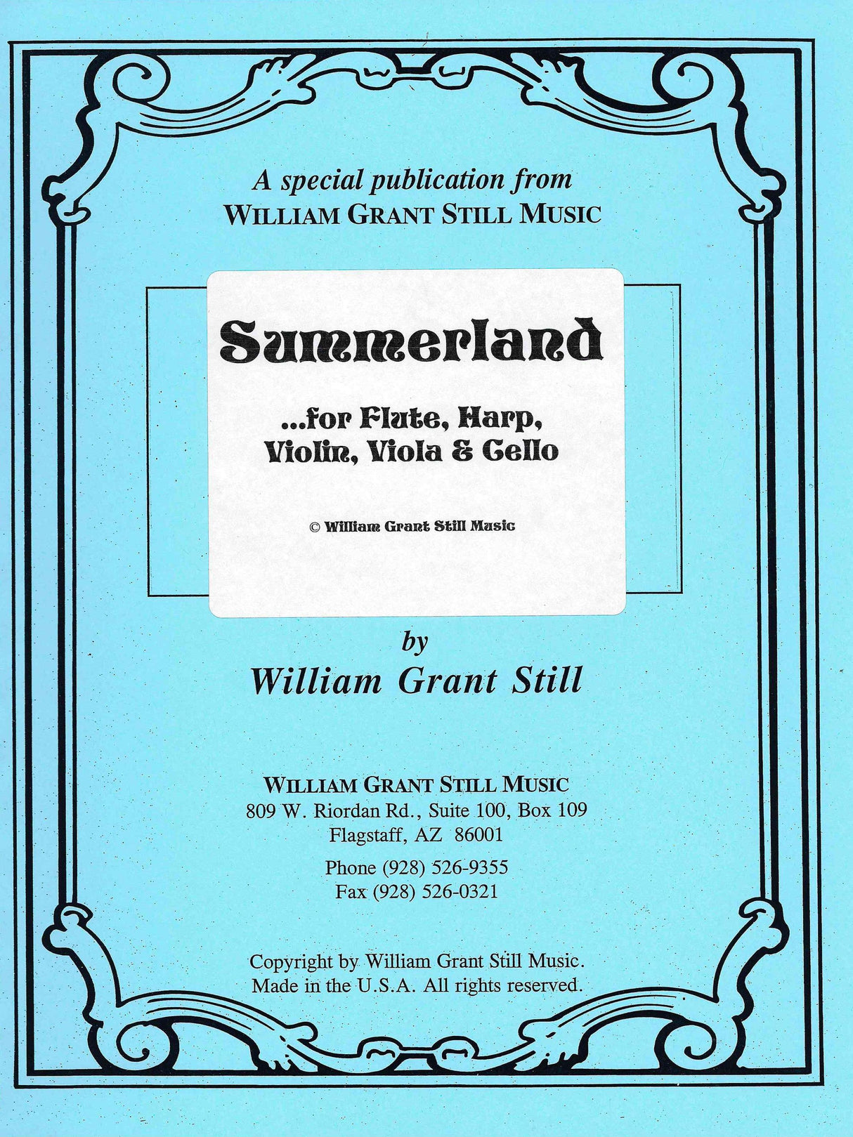 Still: Summerland (arr. for flute, harp, violin, viola & cello)