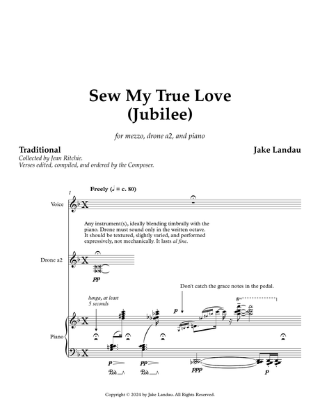 Landau: Sew My True Love (Jubilee)