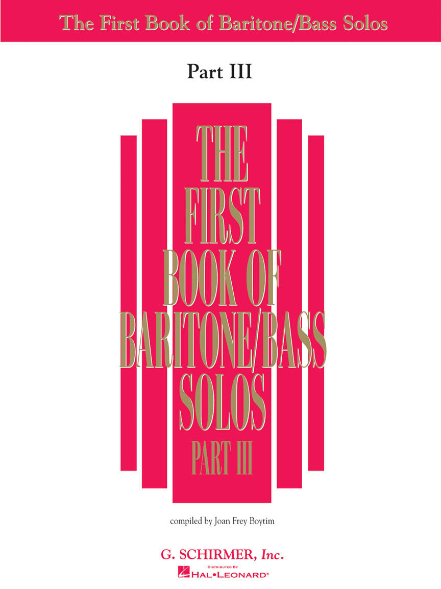 The First Book of Baritone/Bass Solos – Part 3