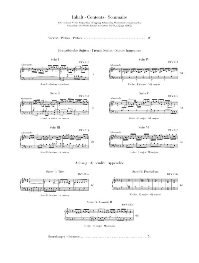 Bach: French Suites, BWV 812-817