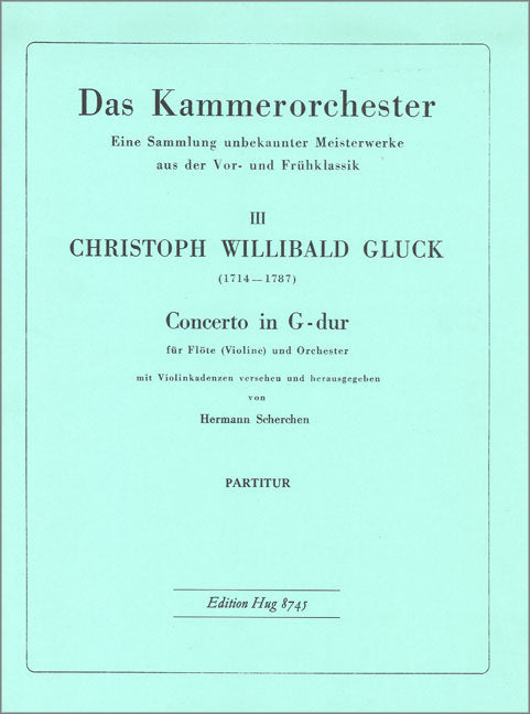 Gluck: Flute Concerto in G Major