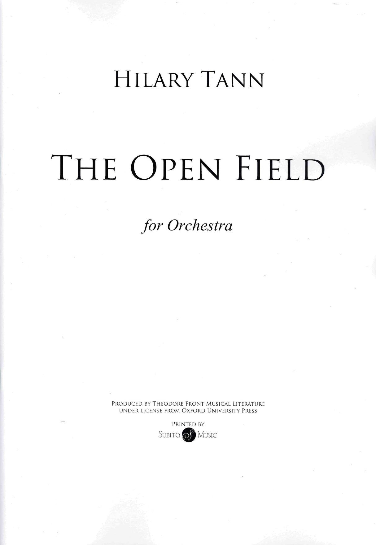 Tann: The Open Field