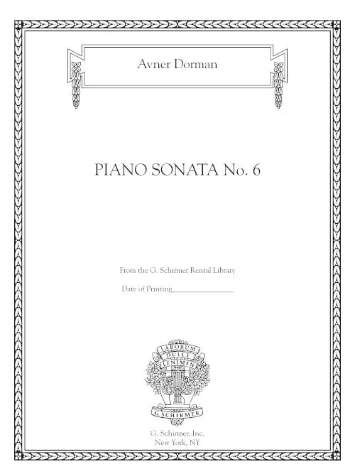 Dorman: Piano Sonata No. 6