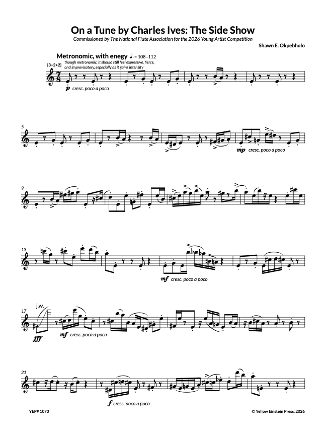 Okpebholo: On a Tune by Charles Ives: The Side Show