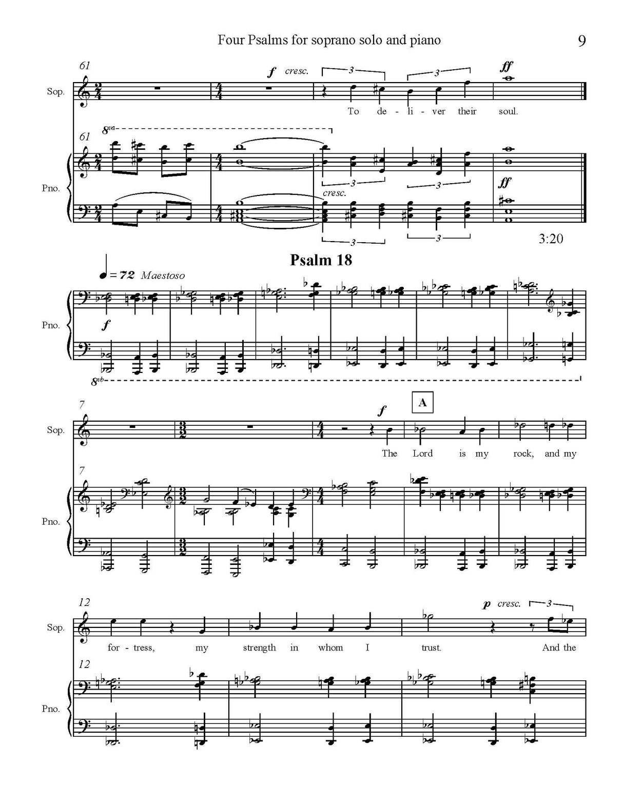 D. Richardson: 4 Psalms