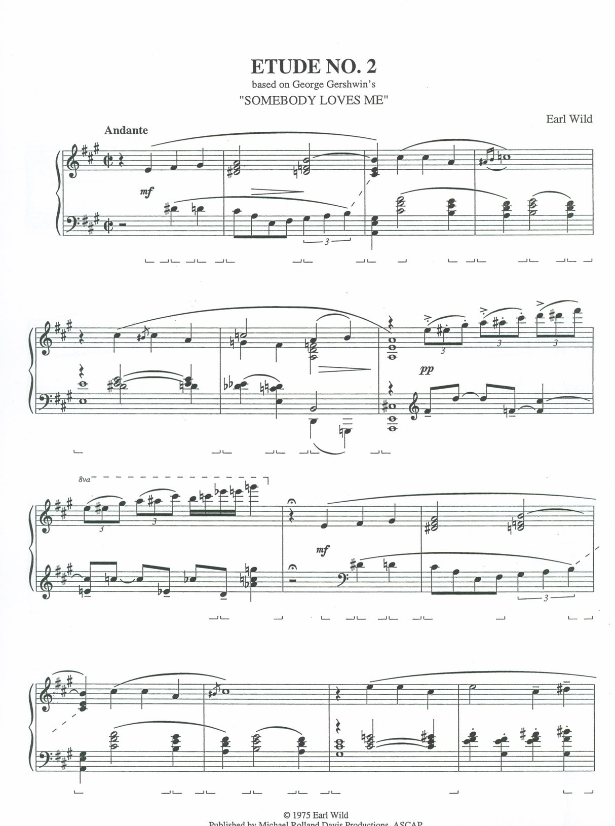 Wild: 7 Virtuoso Etudes based on Gershwin Songs