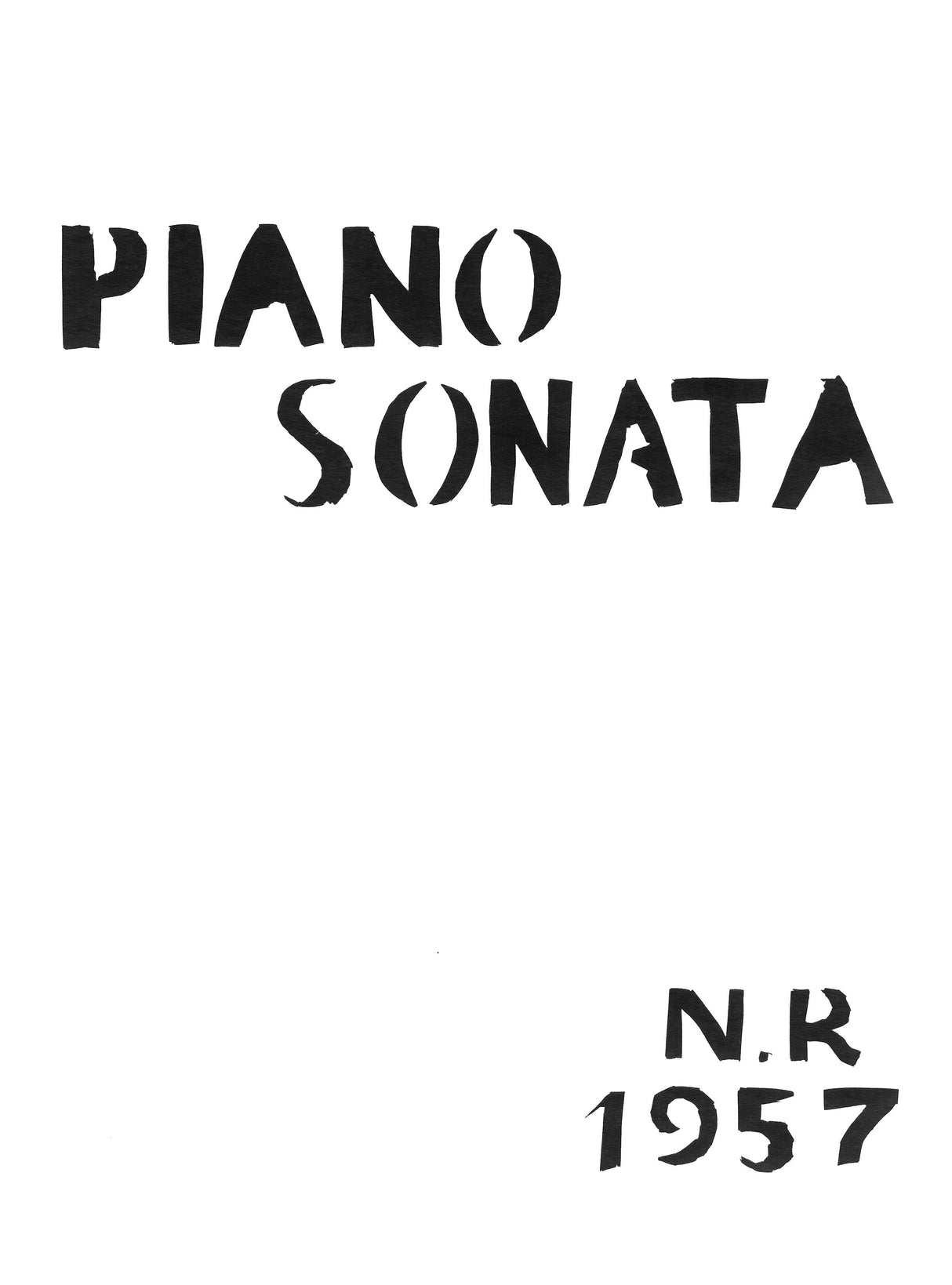 Roussakis: Piano Sonata