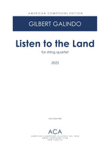 Galindo: Listen to the Land