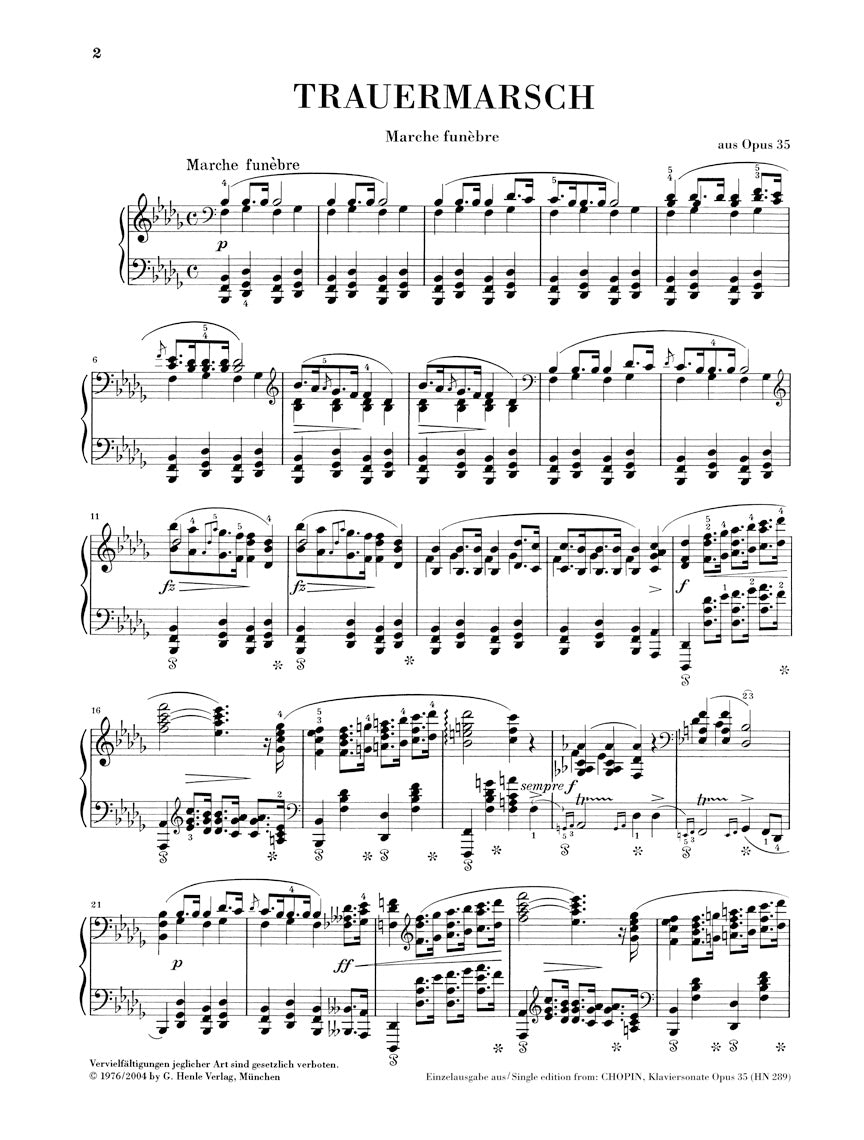 Chopin: Funeral March from Piano Sonata, Op. 35 – Ficks Music