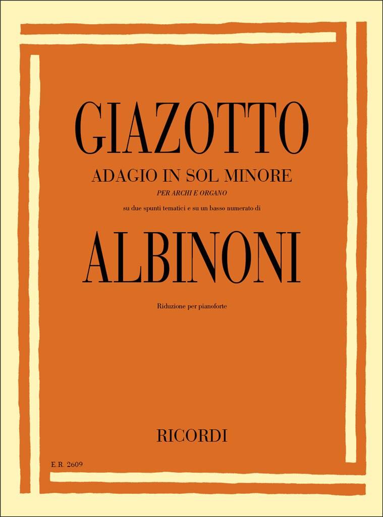Albinoni-Giazotto: Adagio in G Minor for Organ – Ficks Music