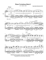 D. Richardson: Piano Variations - Book 1