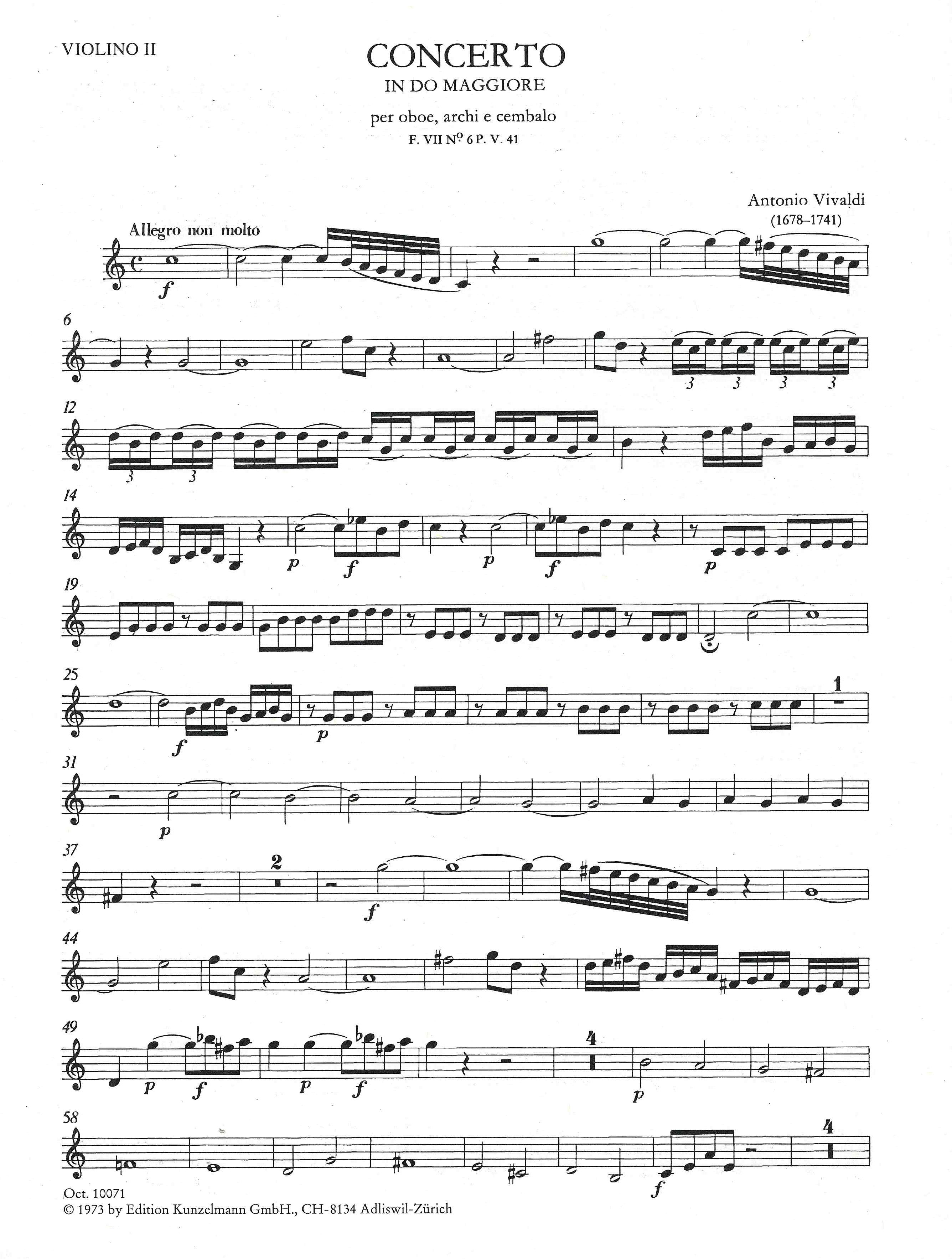 Vivaldi: Oboe Concerto in C Major, RV 447 – Ficks Music