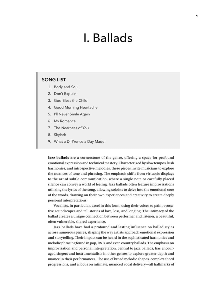 Berklee Singer's Guide to Jazz & Blues Songs