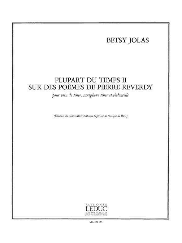 Jolas: Plupart Du Temps No. 2