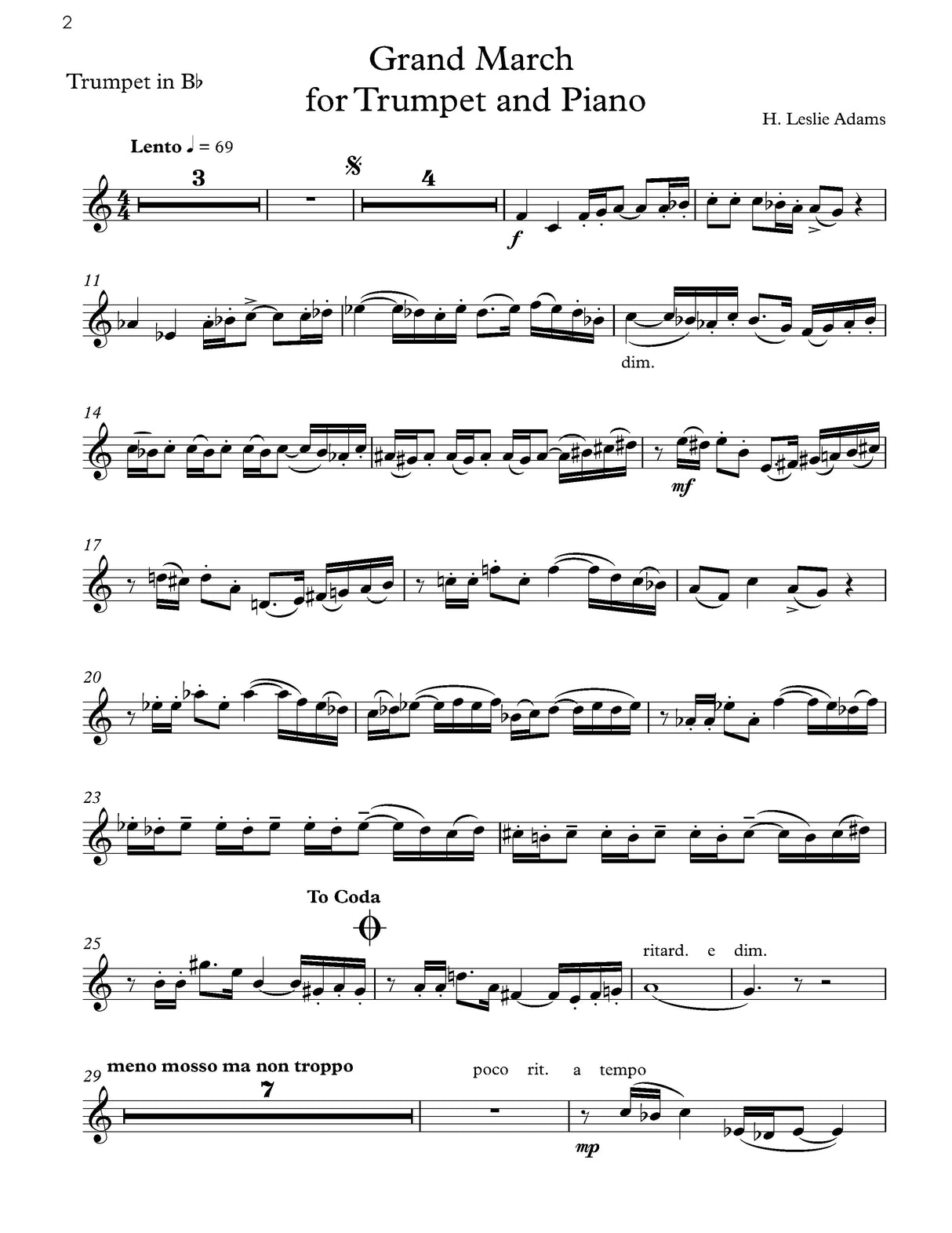 H.L. Adams: Grand March