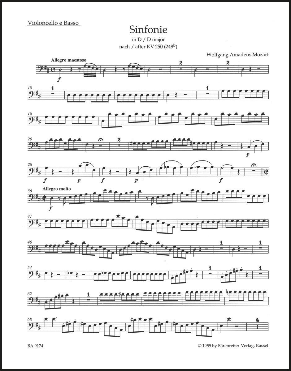 Mozart: Symphony in D Major