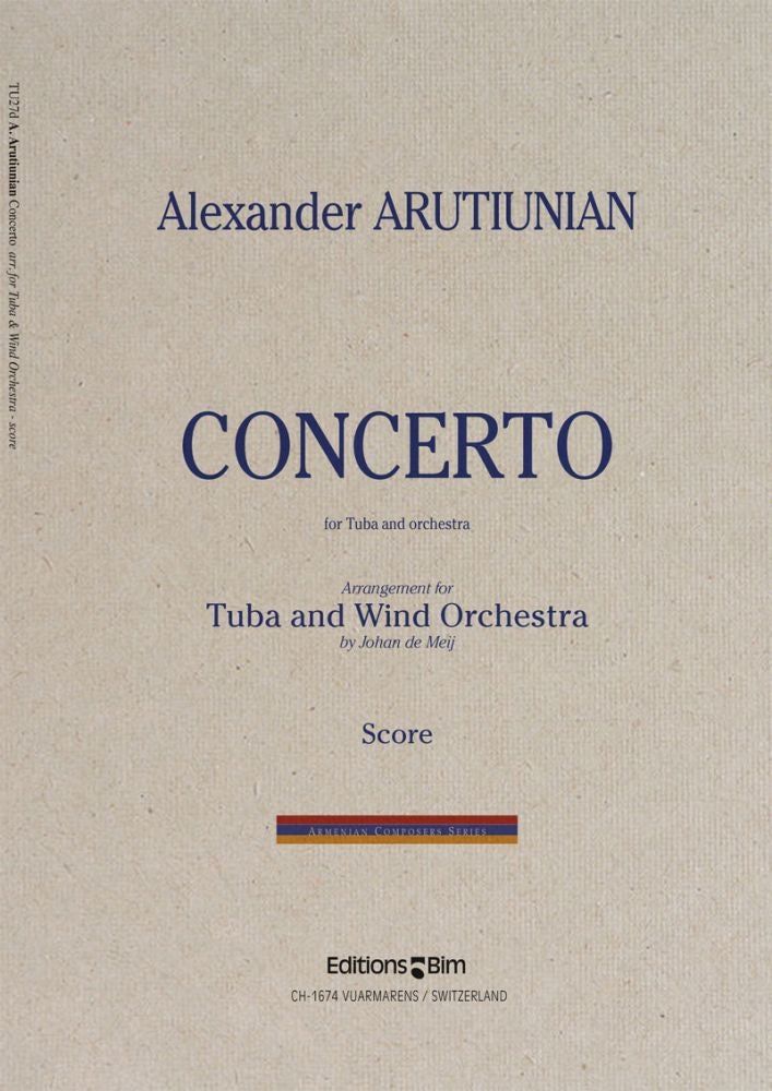 Arutiunian: Tuba Concerto (arr. for tuba and wind band)