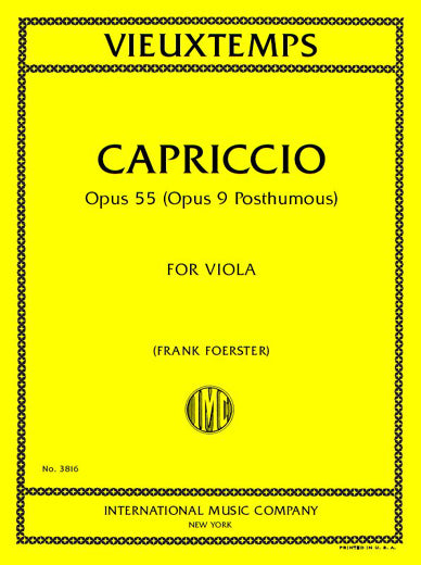 Vieuxtemps: Capriccio, Op. 55, No. 7