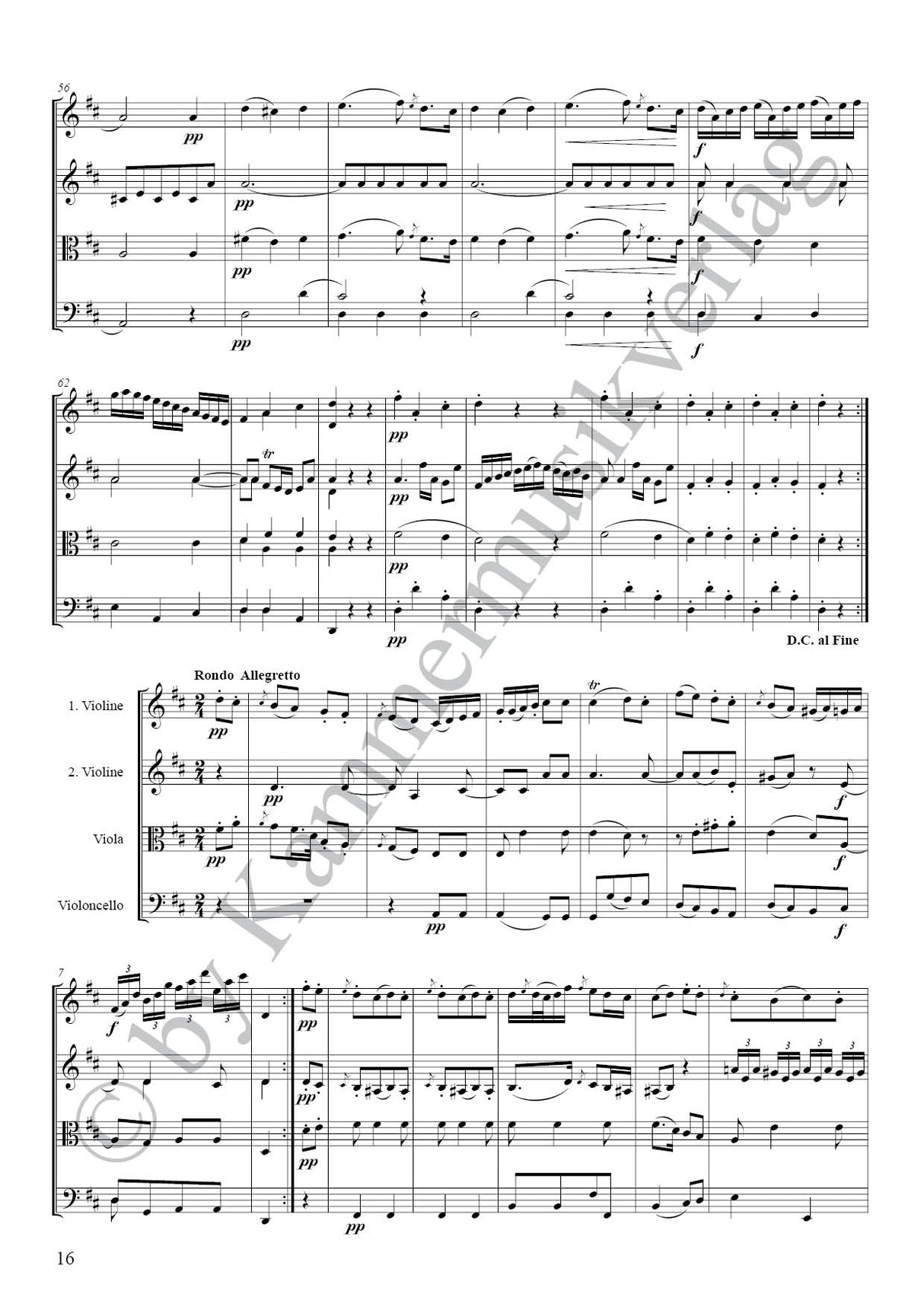 Boccherini: String Quartet in D Major, G 233, Op. 52, No. 2