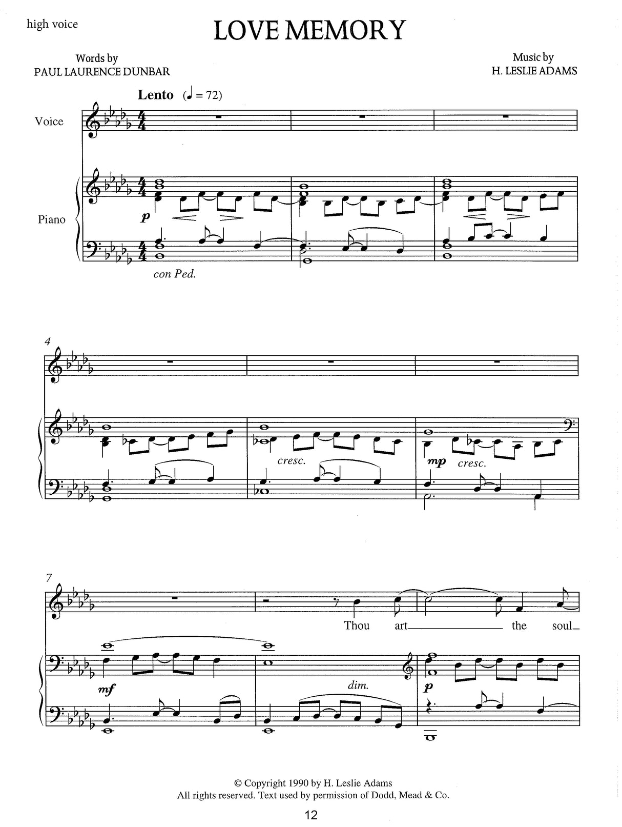 H.L. Adams: Collected Songs