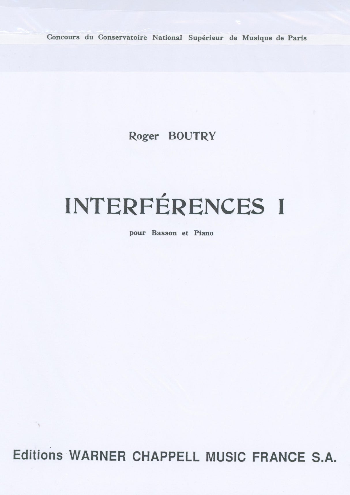 Boutry: Interférences I