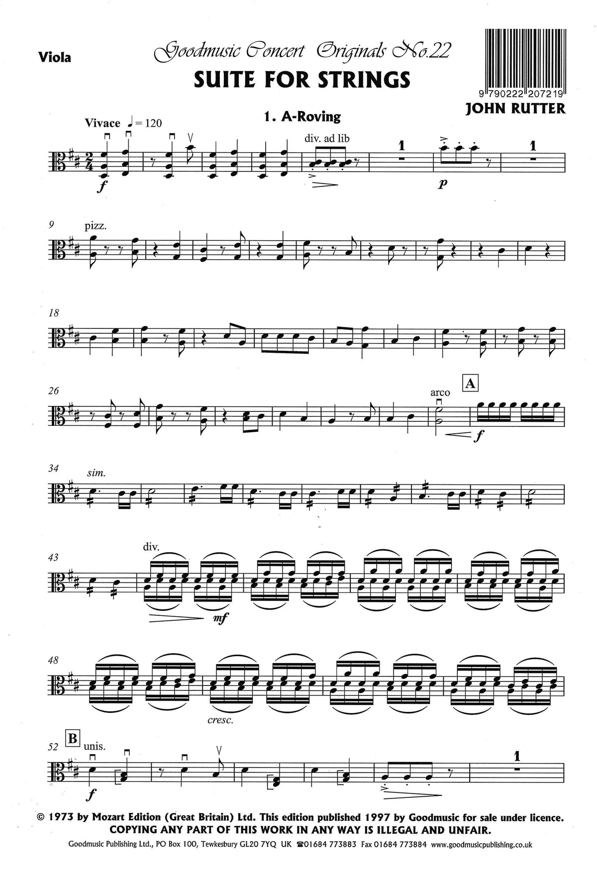 Rutter: Suite for Strings