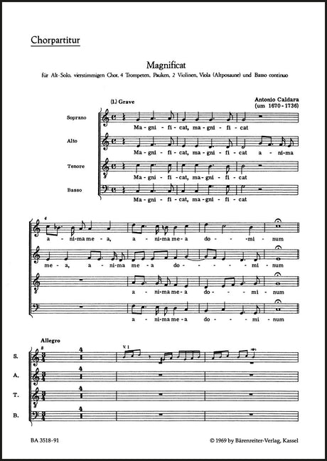 Caldara: Magnificat in C Major