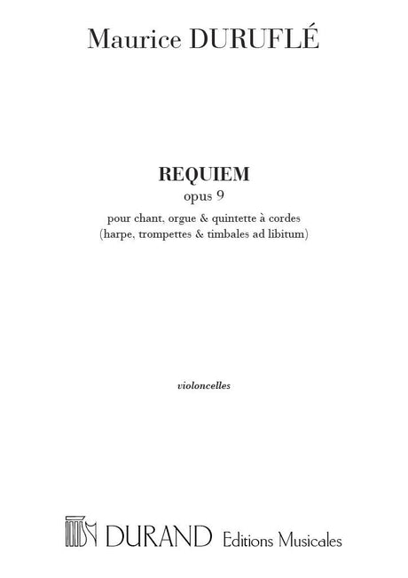 Duruflé: Requiem, Op. 9 - Reduced Orchestration