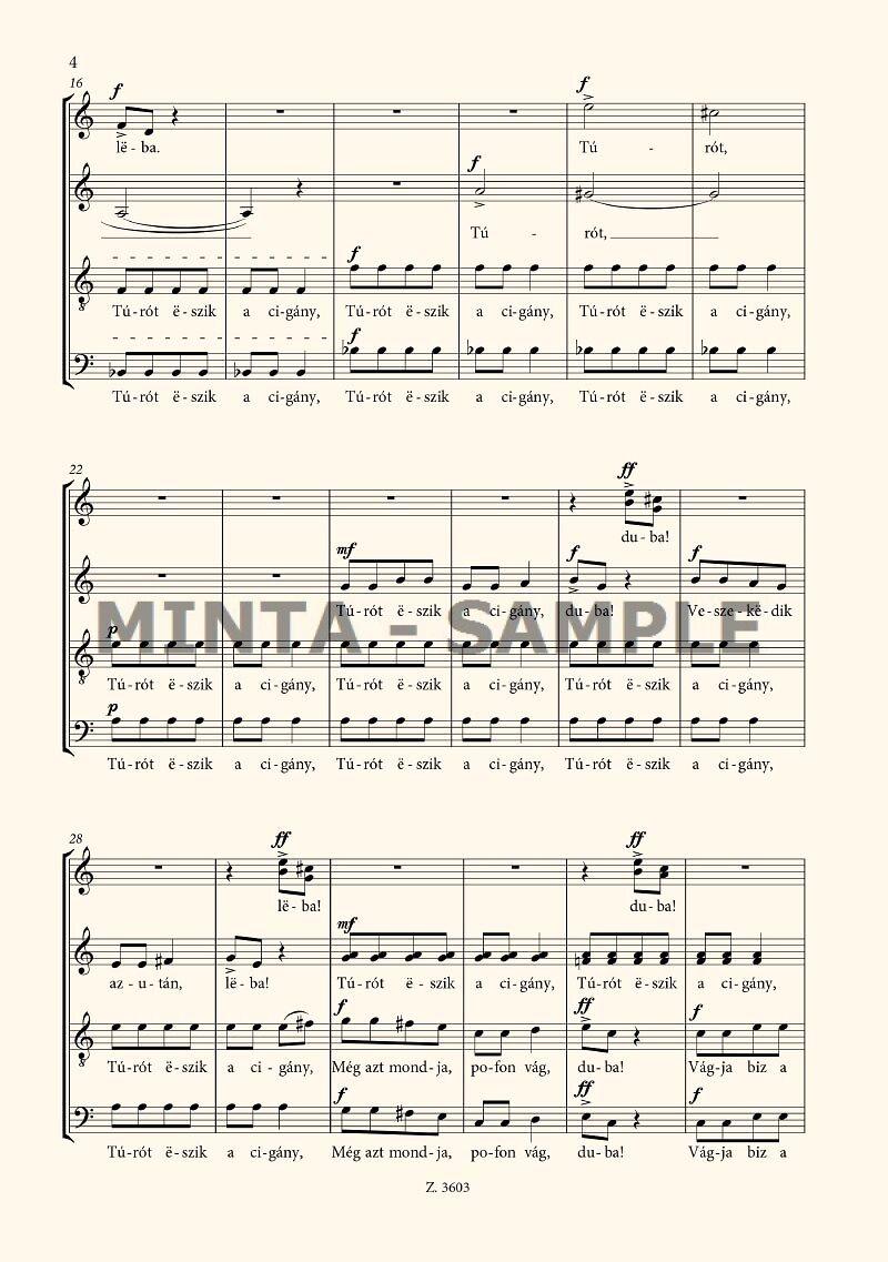 Kodály: See the Gypsy (Turot eszik a cigany)