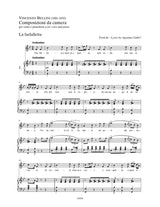 Bellini: 15 Composizioni Vocali da Camera