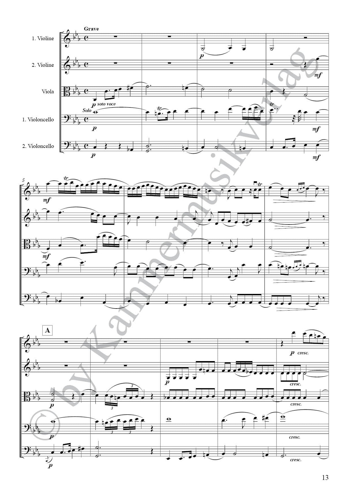 Boccherini: String Quintet in C Major, G 378