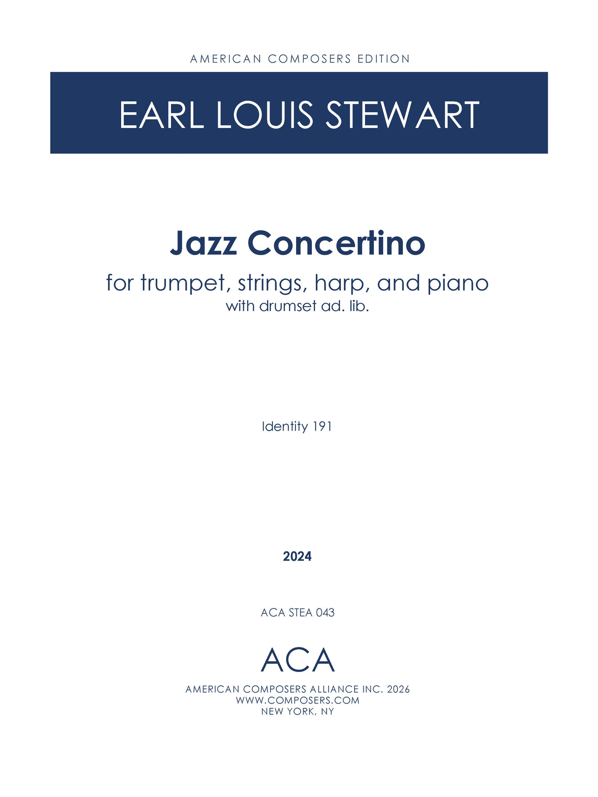 Stewart: Jazz Concertino