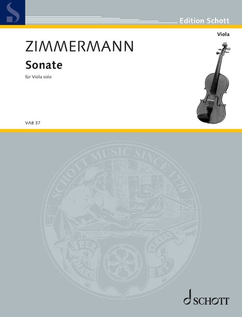 Zimmermann: Sonata for Solo Viola