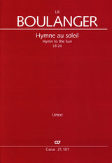 L. Boulanger: Hymne au soleil, LB 24