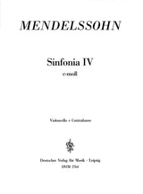 Mendelssohn: Sinfonia No. 4 in C Minor, MWV N 4