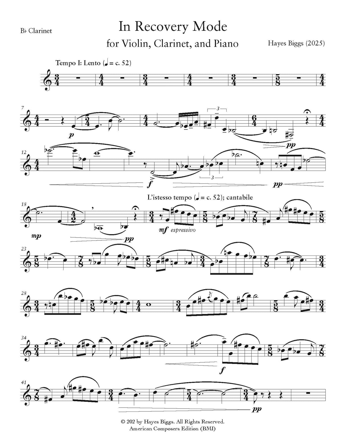 H. Biggs: In Recovery Mode