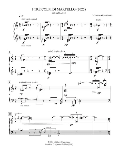 Greenbaum: I Tre Colpi di Martello