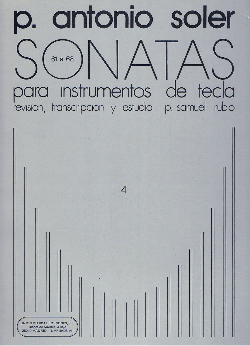 Soler: Keyboard Sonatas - Volume 4 (Nos. 61-68)