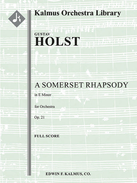 Holst: A Somerset Rhapsody, H. 87